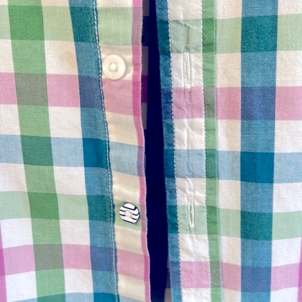 Polarn O. Pyret Boy's Plaid Button Down Shirt  6-8 years - Picture 4 of 8